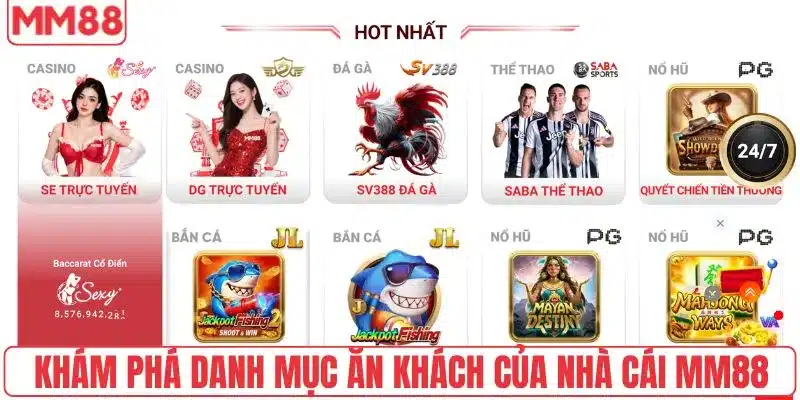 Sản phẩm ăn khách của nhà cái MM88 là gì